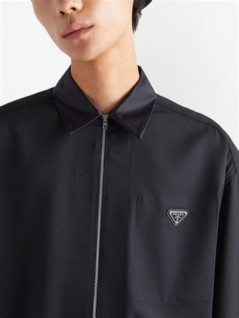 prada milano logo shirt damen|prada dress shirt long sleeve.